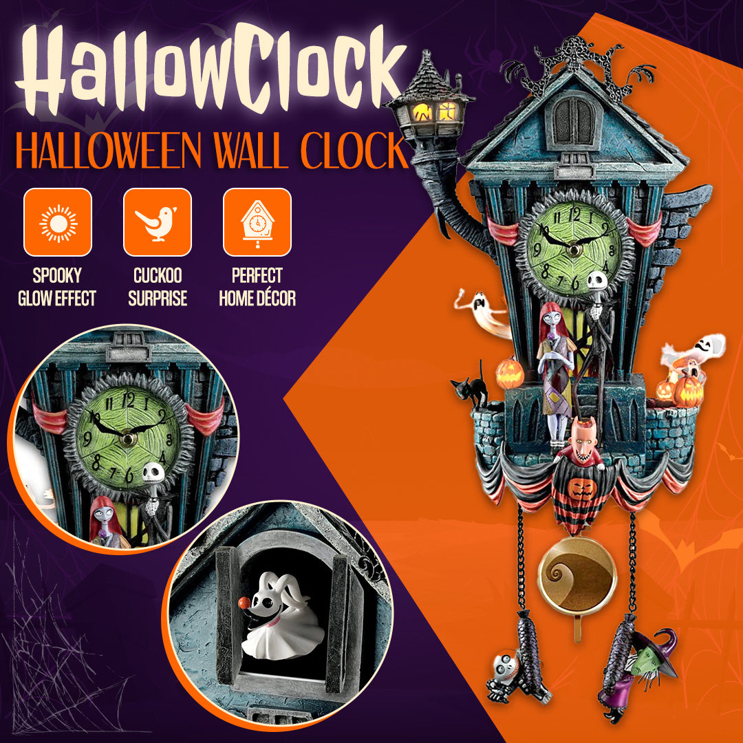 🎃 HallowClock - Halloween Wall Clock ⏰ Nightmare Before Christmas Collectible 👻